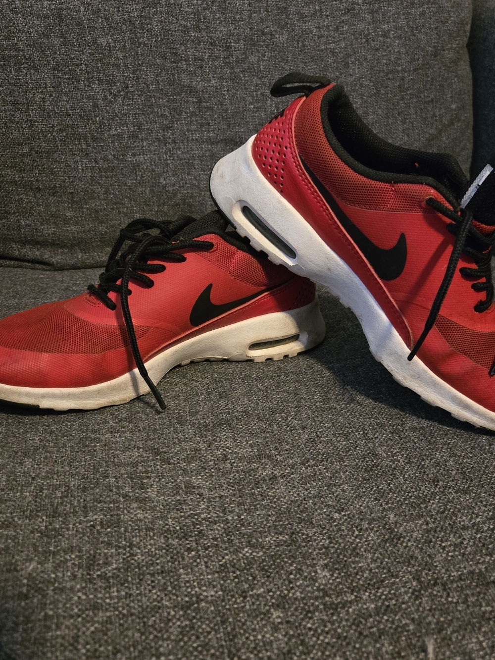 Nike Red Running Sneakers with Black Swoosh 5.5W
